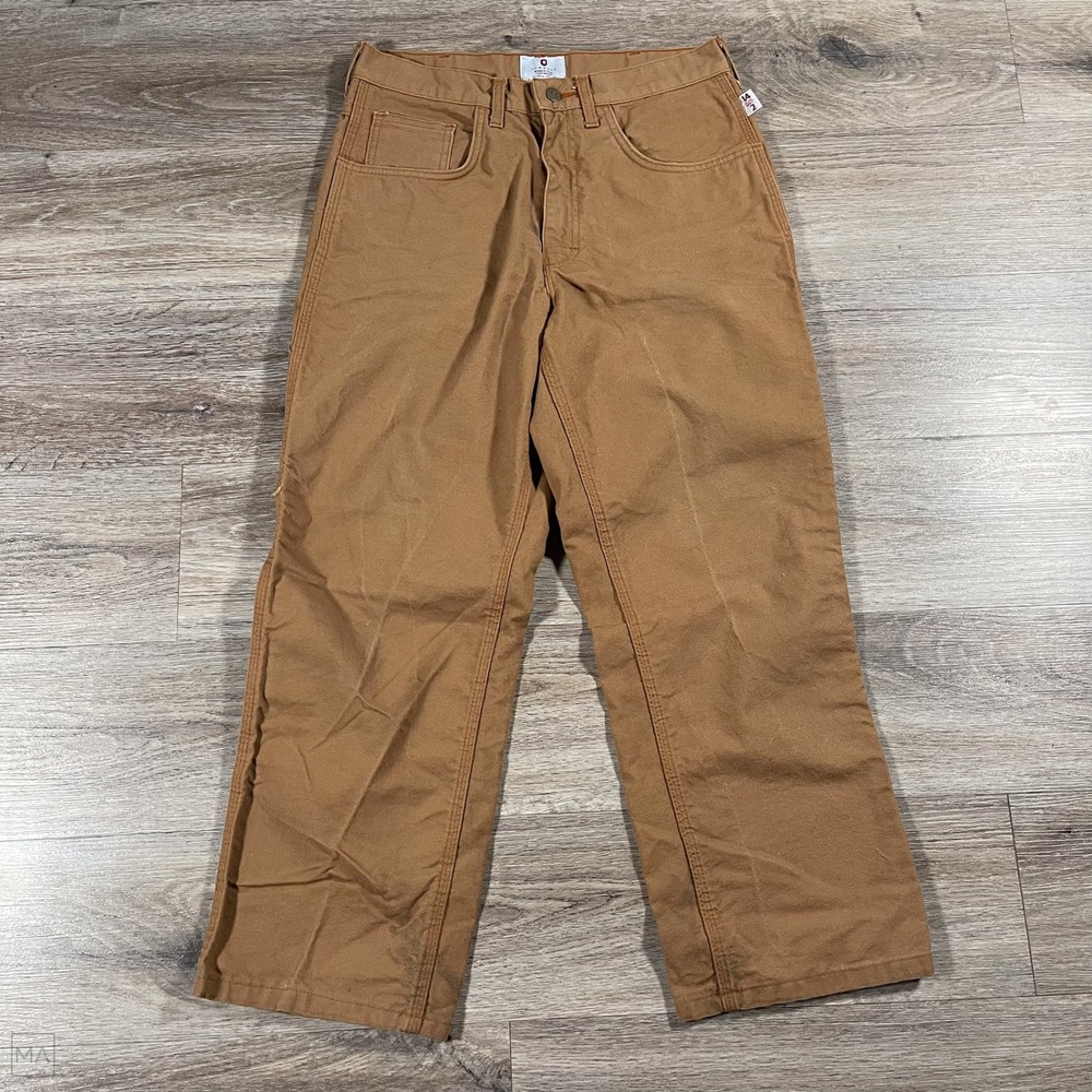 Tyndale FR Men's Pants Flame Resistant Workwear Utility Relaxed 33x30 Brown